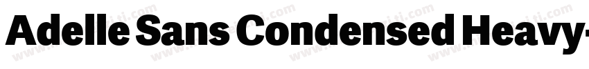 Adelle Sans Condensed Heavy字体转换